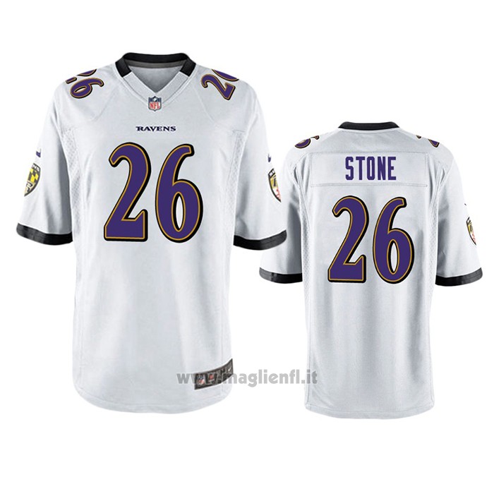 Maglia NFL Game Baltimore Ravens Geno Stone Bianco